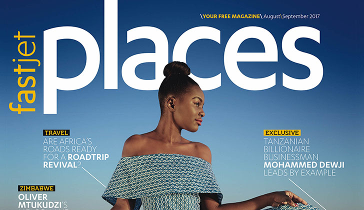 Miss Tourism Zim on fastjet's Magazine cover