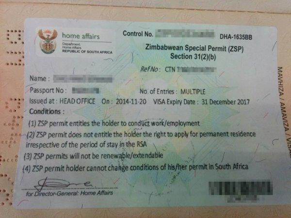 Zimbabweans get South Africa permits reprieve